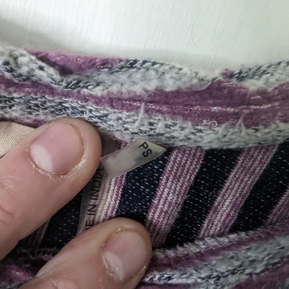 Soft Surroundings Striped Tunic Top Sz PS - Picture 4 of 6